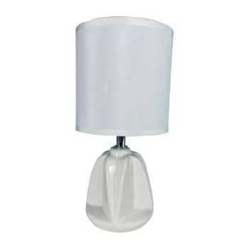 Desk lamp Versa Adam White Ceramic Textile (13 x 29 x...