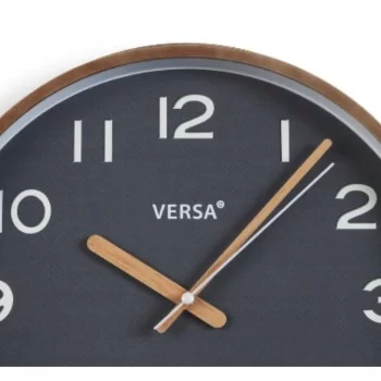 Wall Clock Versa Grey Plastic Quartz 4,3 x 30 x 30 cm 2