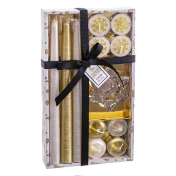 Circular Candelabra with Stand Christmas Golden Crystal...