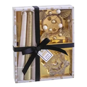 Circular Candelabra with Stand Christmas Golden Crystal...