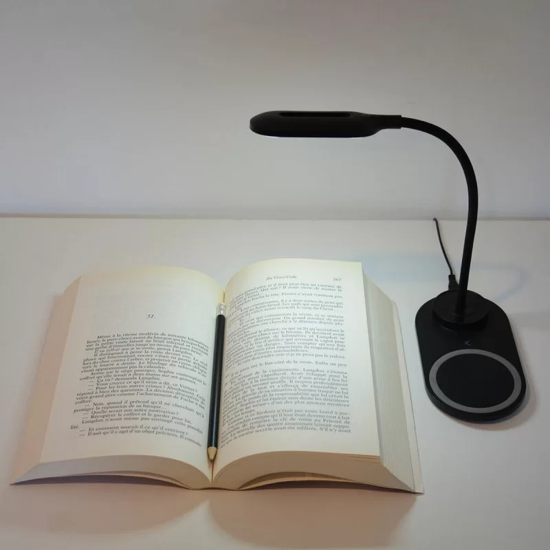 LED Lamp with Wireless Charger for Smartphones...