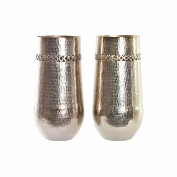 Vase DKD Home Decor Copper Golden Aluminium 17 x 17 x 35...
