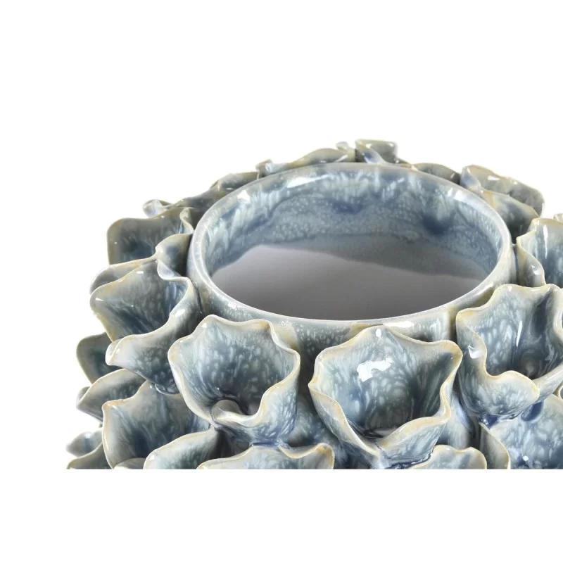 Vase DKD Home Decor Flower Pink Turquoise 18 x...