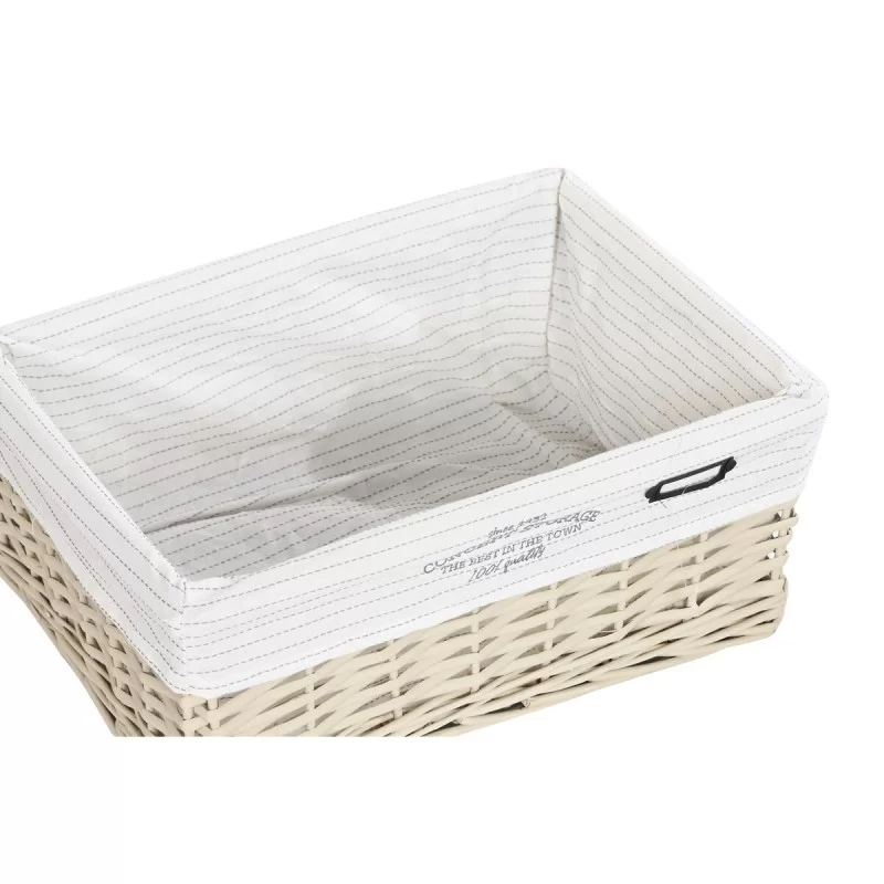 Set of Baskets DKD Home Decor Beige Polyester...