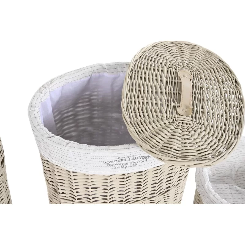 Set of Baskets DKD Home Decor 51 x 37 x 56 cm...