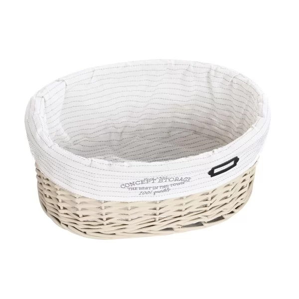 Set of Baskets DKD Home Decor 51 x 37 x 56 cm 52 x 38 x 56 cm Beige wicker