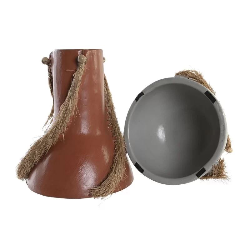 Vase DKD Home Decor Grey Terracotta 26 x 26 x...