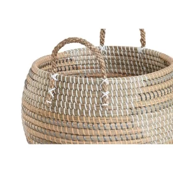 Basket set DKD Home Decor Tropical Seagrass 40 x 40 x 24 cm 2