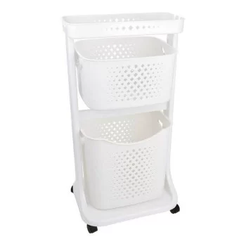 Clothes Trolley White polypropylene (33 x 81 x 44 cm)