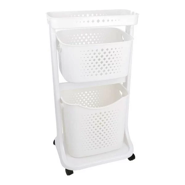 Clothes Trolley White polypropylene (33 x 81 x 44 cm)