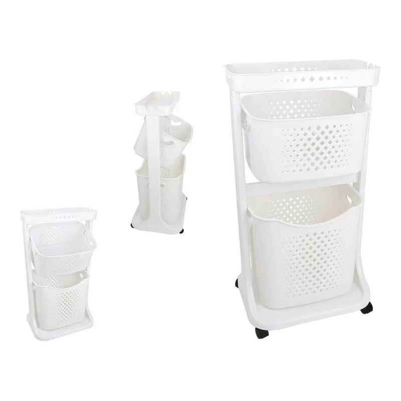 Clothes Trolley White polypropylene (33 x 81 x...