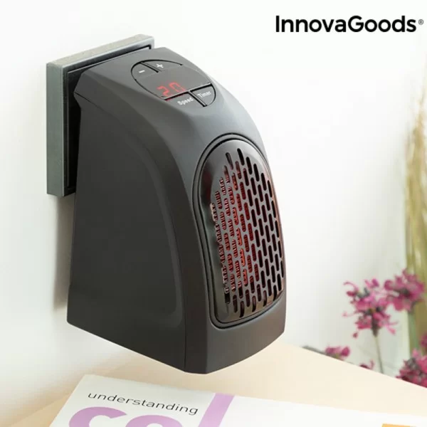 Plug-in Ceramic Heater HeatPod InnovaGoods IG814847 400W Adjustable Black Multicolour (Refurbished A)