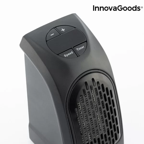 Plug-in Ceramic Heater HeatPod InnovaGoods IG814847 400W Adjustable Black Multicolour (Refurbished A)