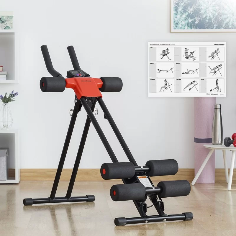 Folding Abdominal Machine with Exercise Guide...