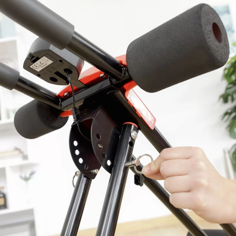 Folding Abdominal Machine with Exercise Guide...