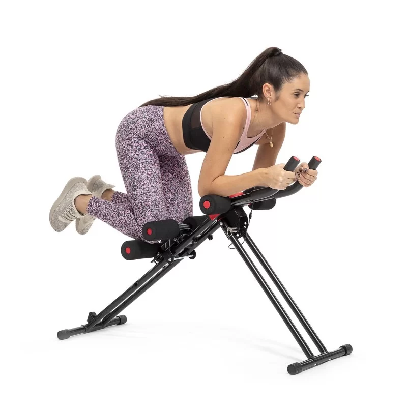 Folding Abdominal Machine with Exercise Guide...