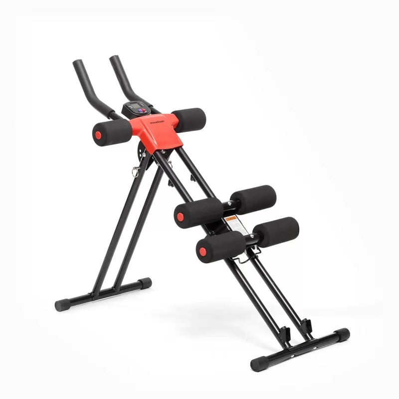 Folding Abdominal Machine with Exercise Guide...