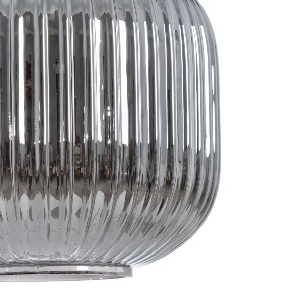 Ceiling Light Crystal Grey Golden Metal 20 x 20 x 30 cm