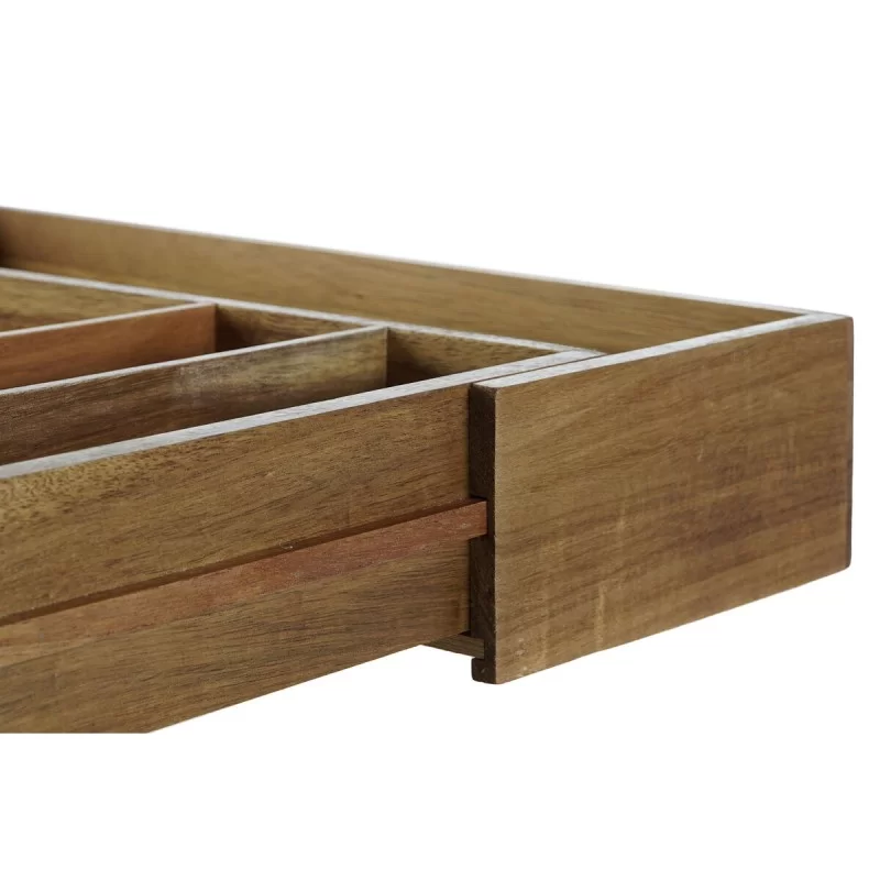 Cutlery Organiser DKD Home Decor Natural Acacia...