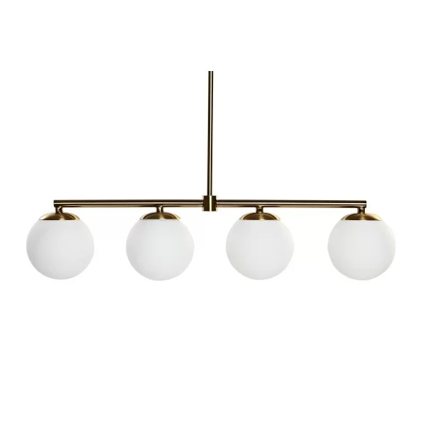 Ceiling Light DKD Home Decor Golden White (82 x 15 x 20 cm)