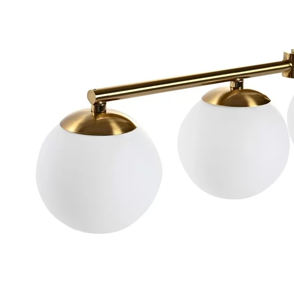Ceiling Light DKD Home Decor Golden White (82 x 15 x 20 cm)