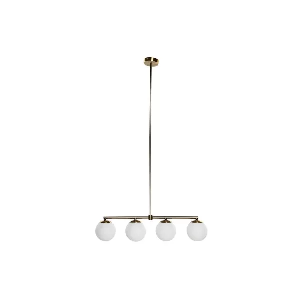 Ceiling Light DKD Home Decor Golden White (82 x 15 x 20 cm)
