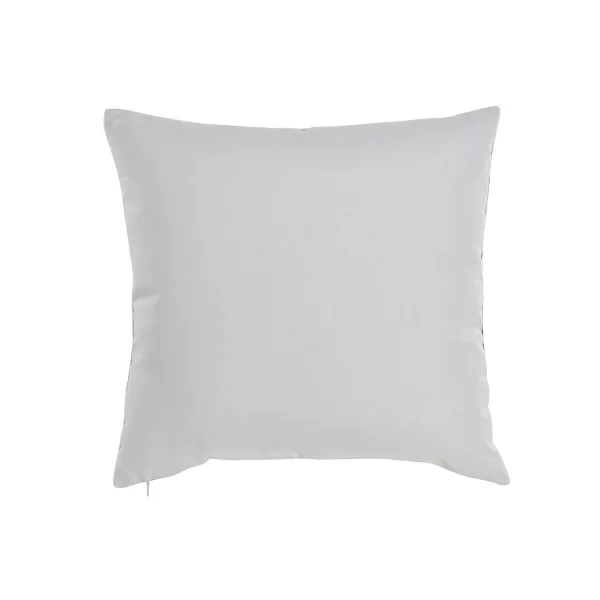 Cushion DKD Home Decor White Green Grey Squared Modern 45 x 10 x 45 cm