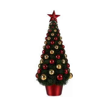 Christmas Tree 21,5 x 51 x 21,5 cm Red Golden Green...