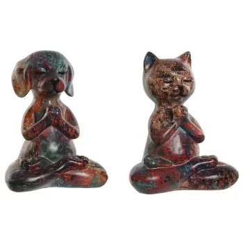 Decorative Figure Home ESPRIT Multicolour animals 17 x 14...
