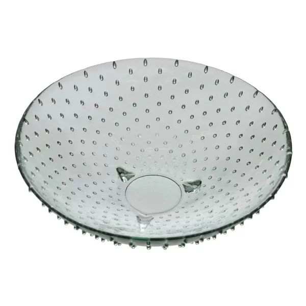 Centerpiece Green recycled glass 30 x 30 x 9 cm