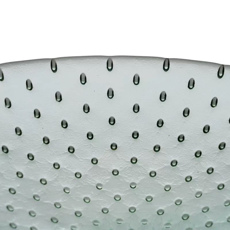 Centerpiece Green recycled glass 30 x 30 x 9 cm