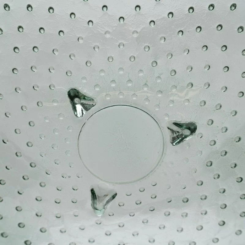 Centerpiece Green recycled glass 30 x 30 x 9 cm