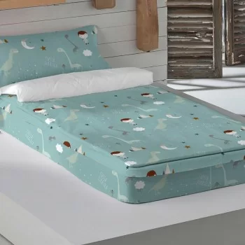 Quilted Zipper Bedding Haciendo el Indio Jurasic Green 90... 2