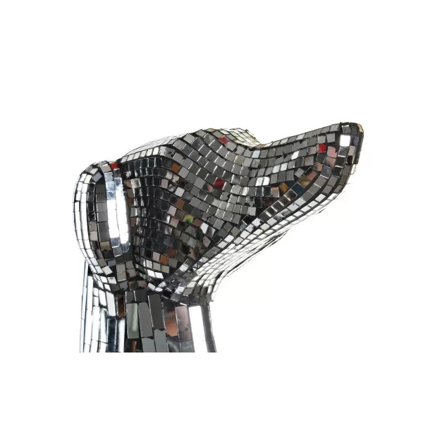Decorative Figure DKD Home Decor Silver Resin Dog (36 x 23 x 78 cm)