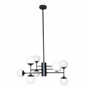 Ceiling Light DKD Home Decor Crystal Black (76.2 x 76.2 x...