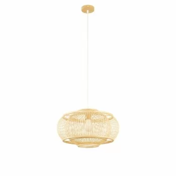 Ceiling Light DKD Home Decor Light brown Bamboo 50 W (44...