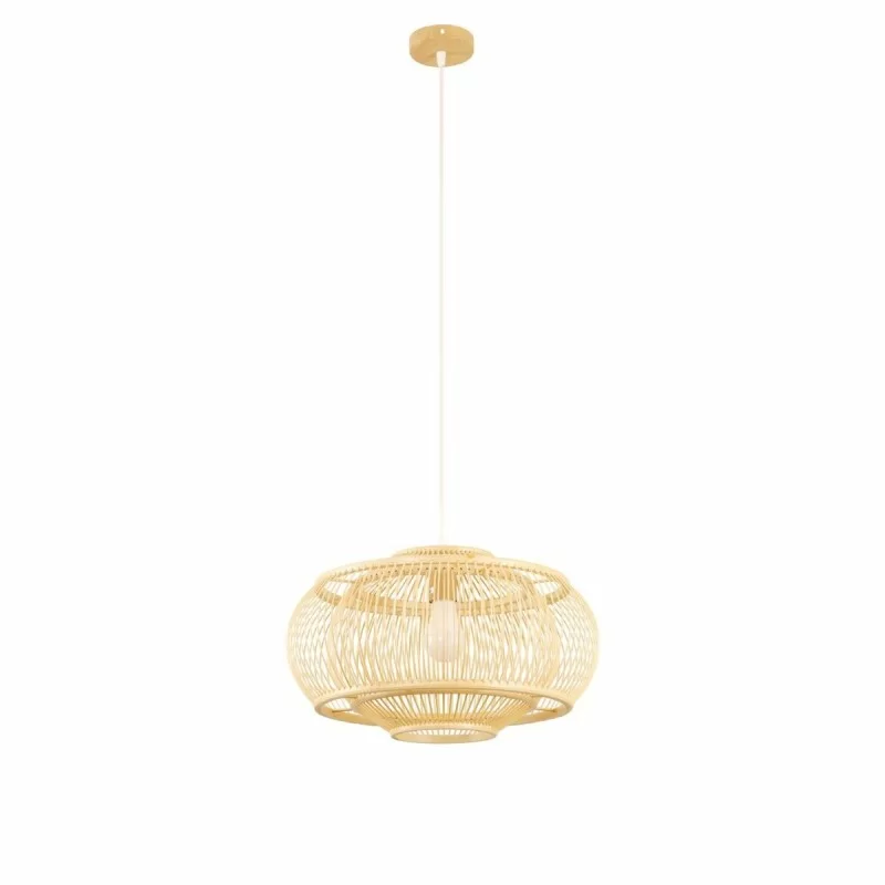 Ceiling Light DKD Home Decor Light brown Bamboo 50 W (44 x 44 x 25 cm)
