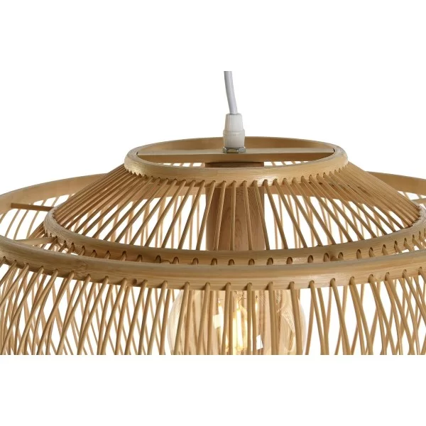 Ceiling Light DKD Home Decor Light brown Bamboo 50 W (44 x 44 x 25 cm)