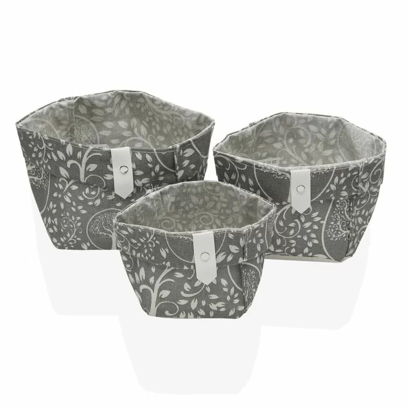 Basket set Versa Lively Polyester Textile (3 pcs)