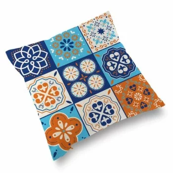 Cushion with Filling Versa Mosaic Orange Polyester (15 x...