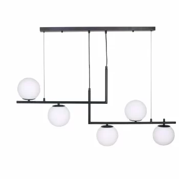 Ceiling Light DKD Home Decor Crystal Black Metal (110 x...
