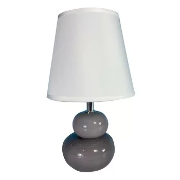 Desk lamp Versa Grey Ceramic Textile (15 x 22,5 x 9,5 cm)