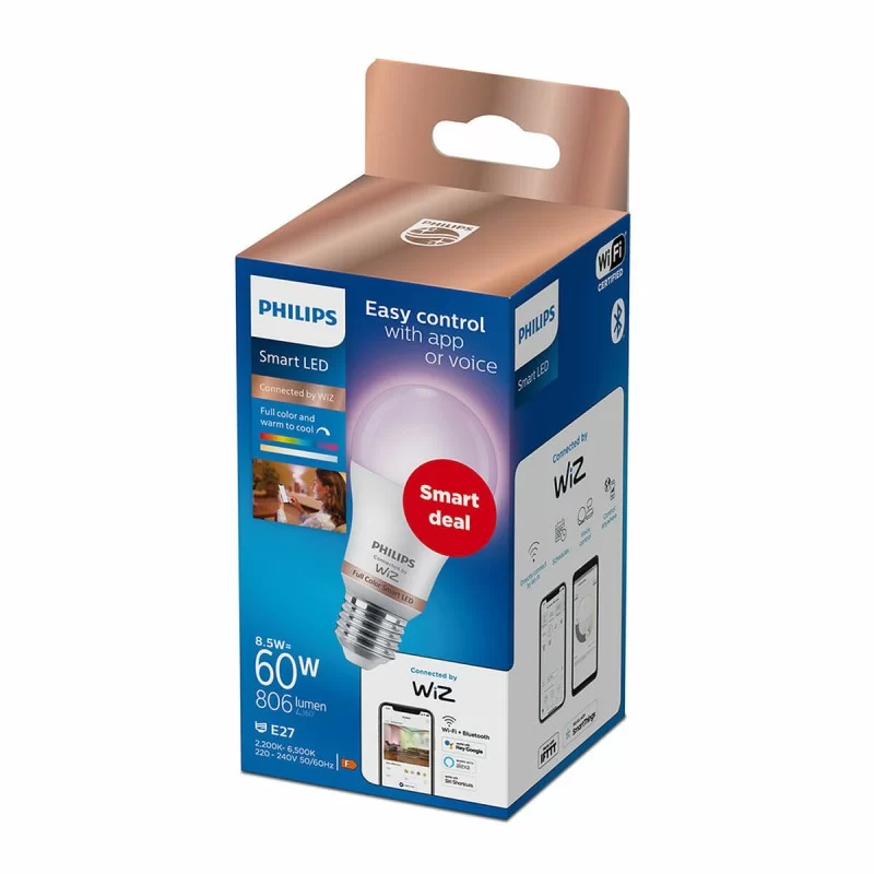 Smart Light bulb Philips Wiz Full Colors F 8,5...