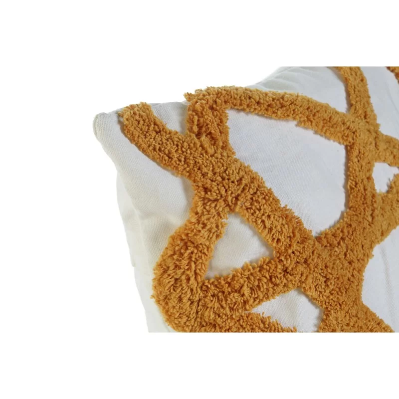 Cushion Home ESPRIT White Orange 40 x 5 x 40 cm...