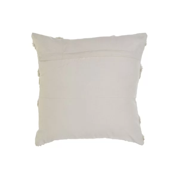 Cushion Home ESPRIT White Orange 40 x 5 x 40 cm (2 Units)