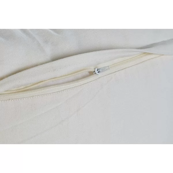 Cushion Home ESPRIT White Orange 40 x 5 x 40 cm (2 Units)