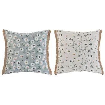 Cushion Home ESPRIT Green Beige Flowers Printed Romantic...