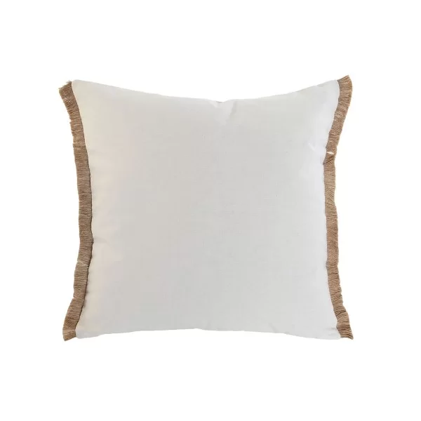 Cushion Home ESPRIT Green Beige Flowers Printed Romantic 45 x 5 x 45 cm (2 Units)