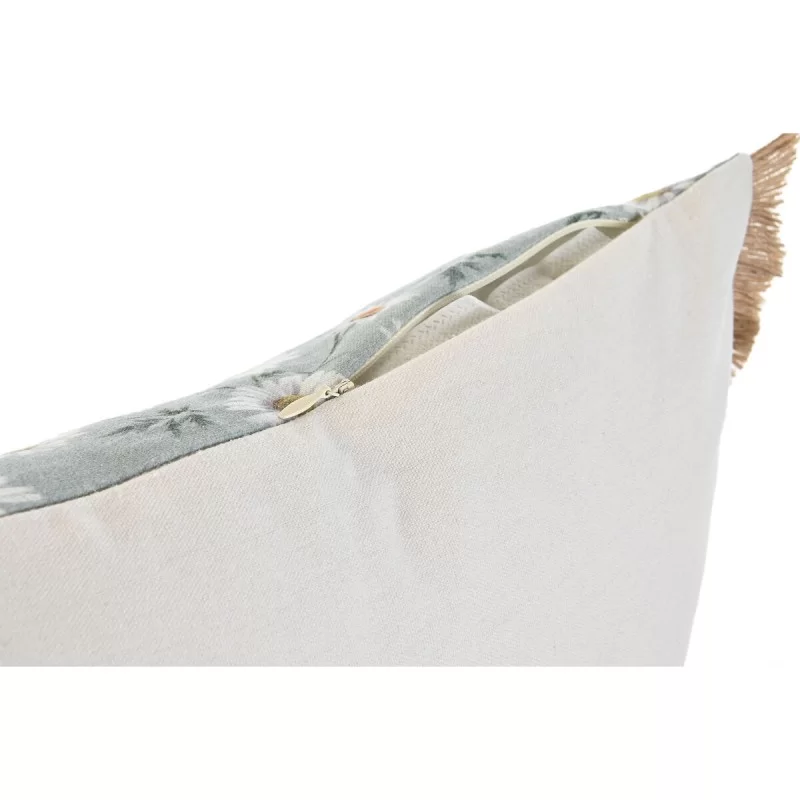 Cushion Home ESPRIT Green Beige Flowers Printed...