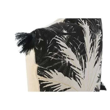 Cushion Home ESPRIT Black Boho Palm tree 45 x 5 x 45 cm 2